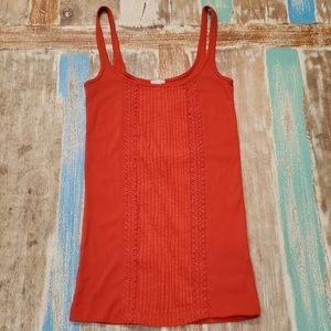 J. Crew Scoop Neck PinTuck Pleated Front Camisole